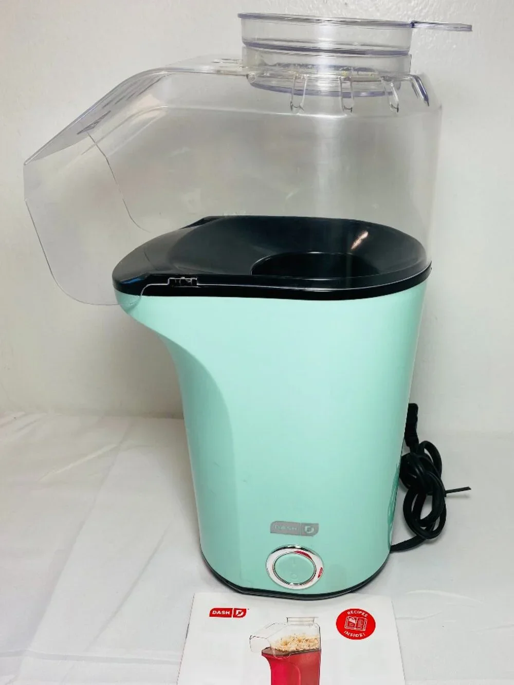 Dash Fresh Pop Popcorn Maker Hot Air Popper 16 Cups Mint Green- EUC
